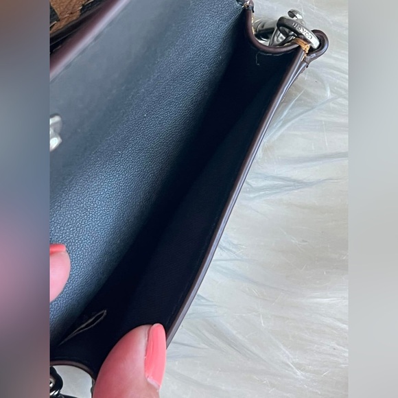 CC868 - Coach Poppy Crossbody with Card Case with Leopard Print and Sig Canvas - Picture 12 of 16